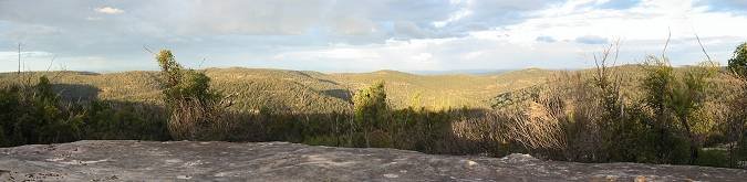 the view east from Linda Rock