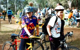 Chris and Greg at the end of the race in Euroka. Who'd have thought they'd get so big and boofy? - tony fathers